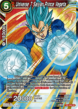 Universe 7 Saiyan Prince Vegeta TB1-004
