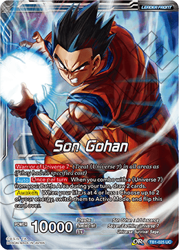 Son Gohan // Son Gohan, Leader of Universe 7 TB1-025