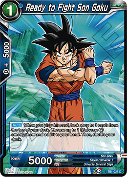 Ready to Fight Son Goku TB1-027