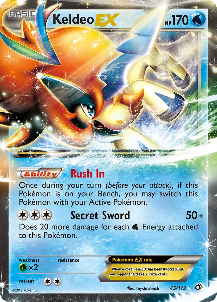 Keldeo EX | Legendary Treasures 045/113