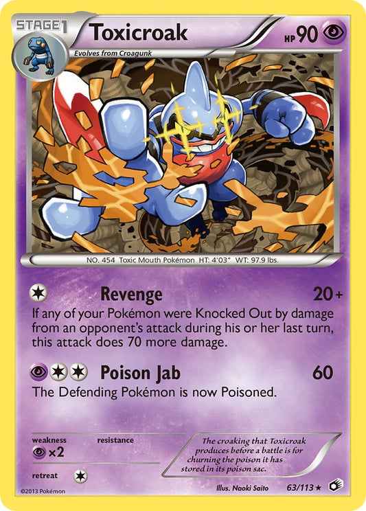 Toxicroak | Legendary Treasures 063/113