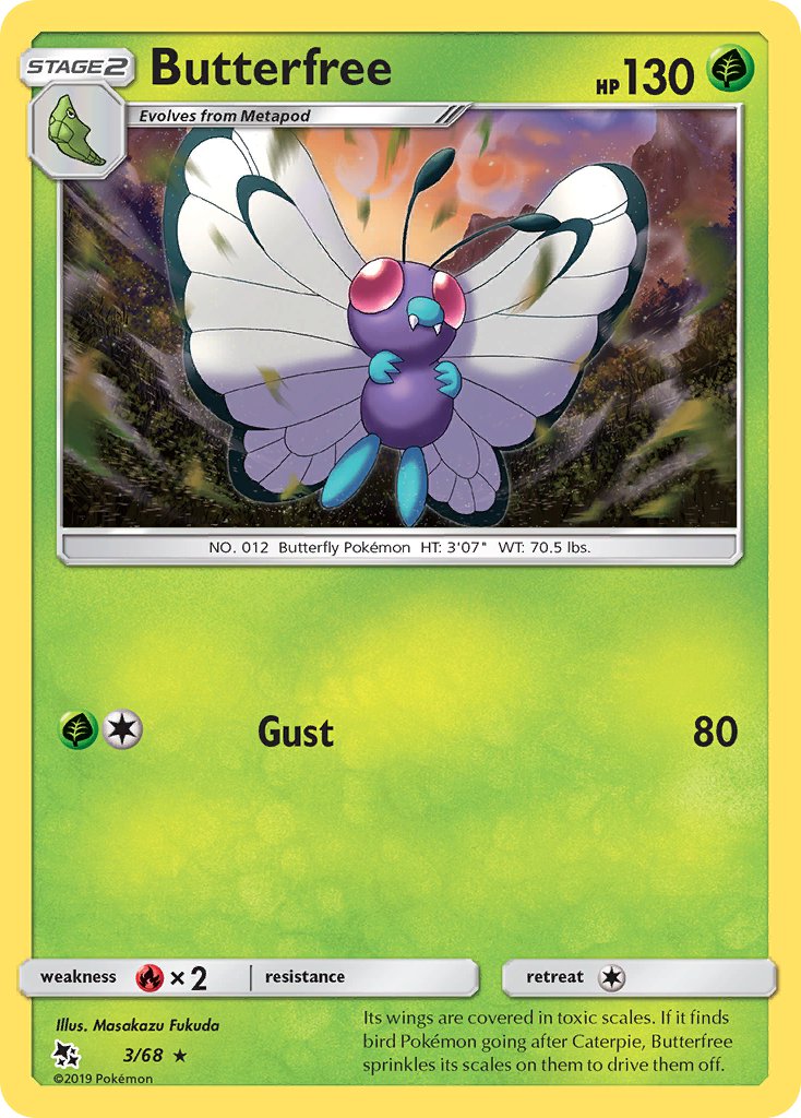 Butterfree | Hidden Fates 3/68
