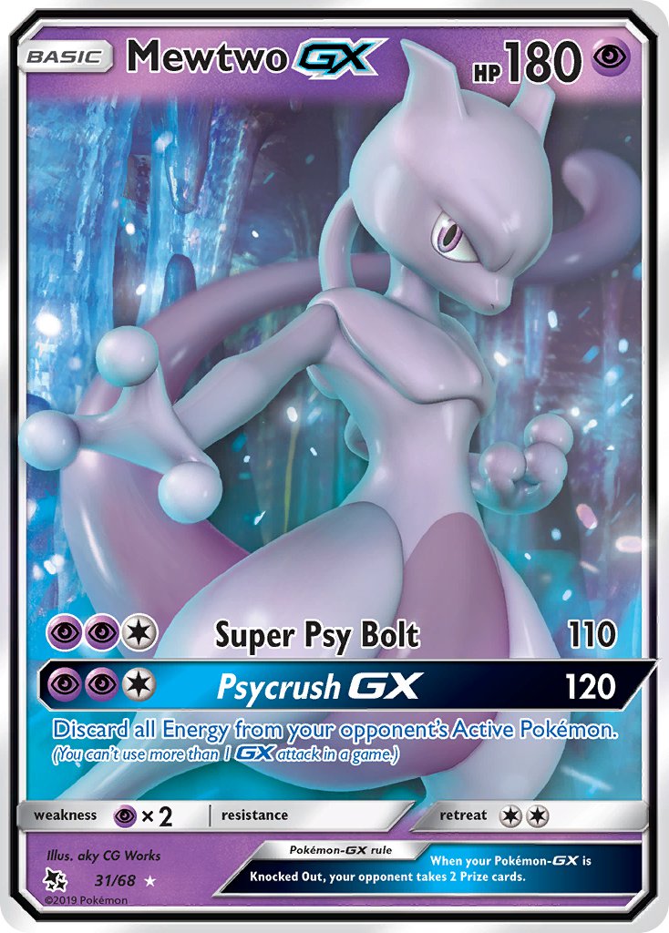 Mewtwo GX | Hidden Fates 31/68