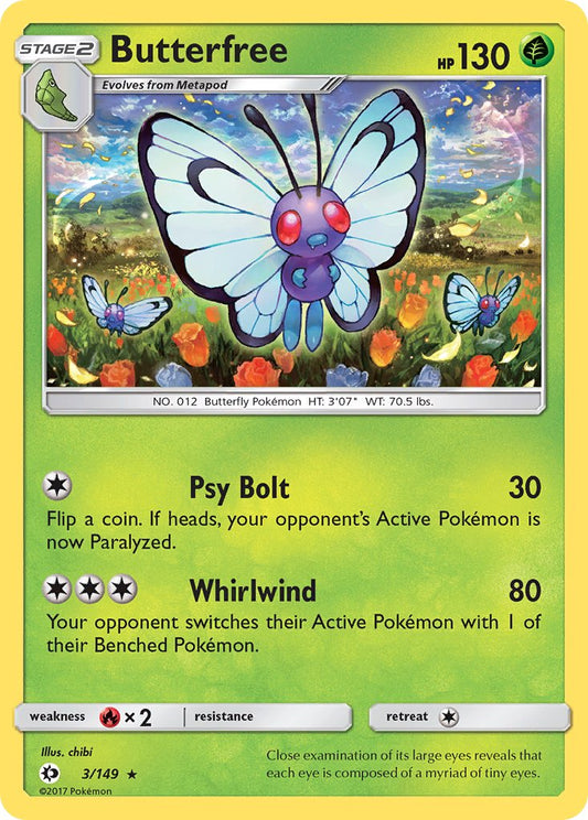 Butterfree | Sun & Moon Base Set 003/149
