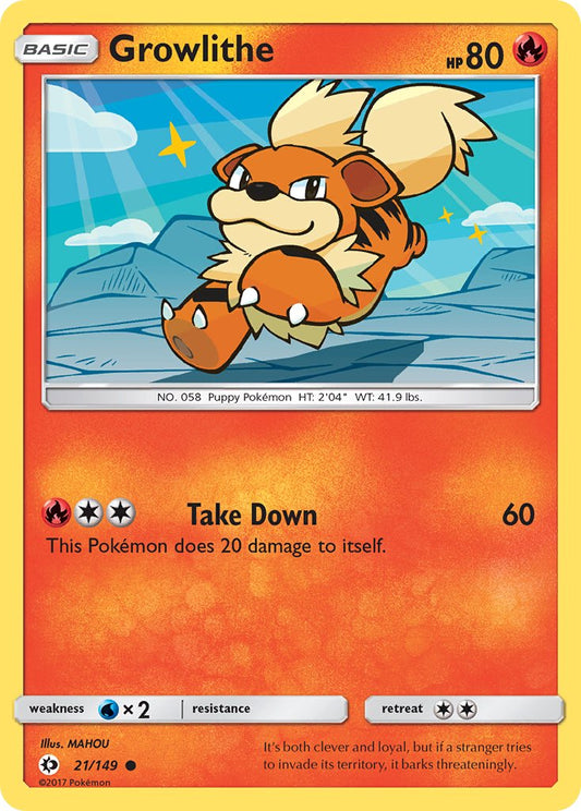 Growlithe | Sun & Moon Base Set 021/149