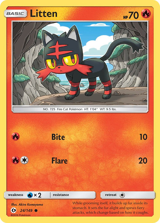 Litten | Sun & Moon Base Set 024/149