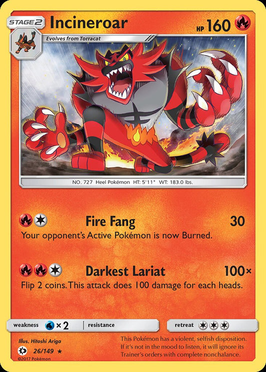 Incineroar | Sun & Moon Base Set 026/149