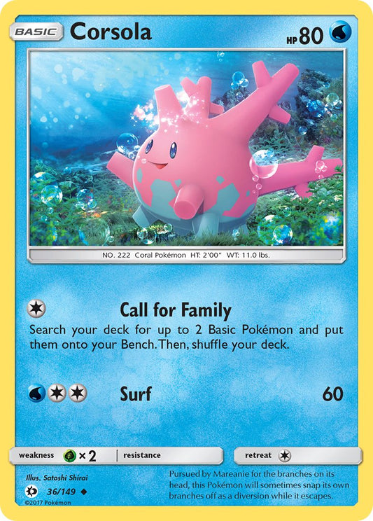 Corsola | Sun & Moon Base Set 036/149