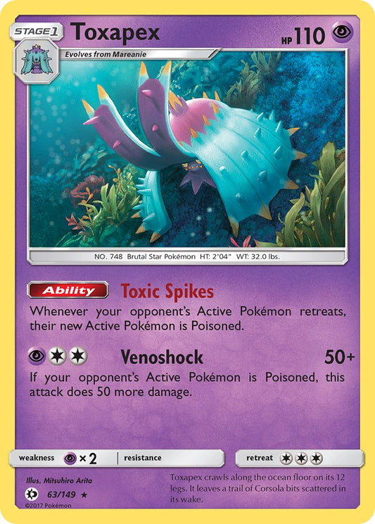 Toxapex | Sun & Moon Base Set 063/149
