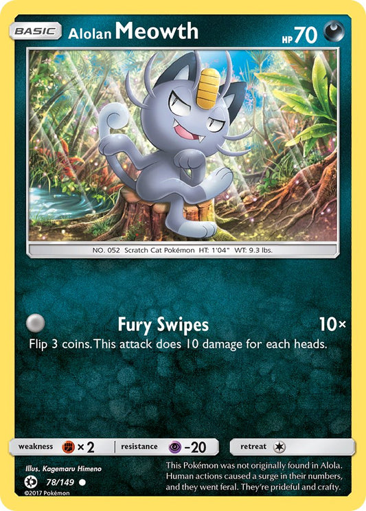 Alolan Meowth | Sun & Moon Base Set 078/149