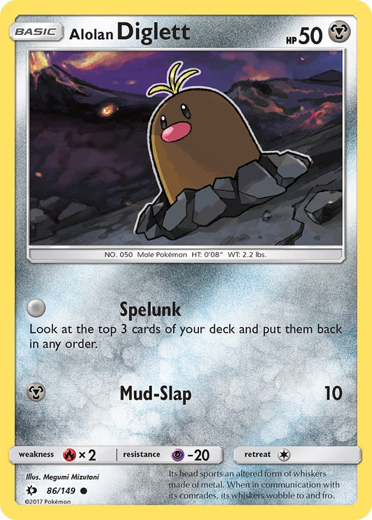 Alolan Diglett | Sun & Moon Base Set 086/149