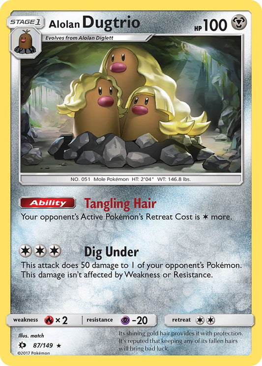 Alolan Dugtrio | Sun & Moon Base Set 087/149
