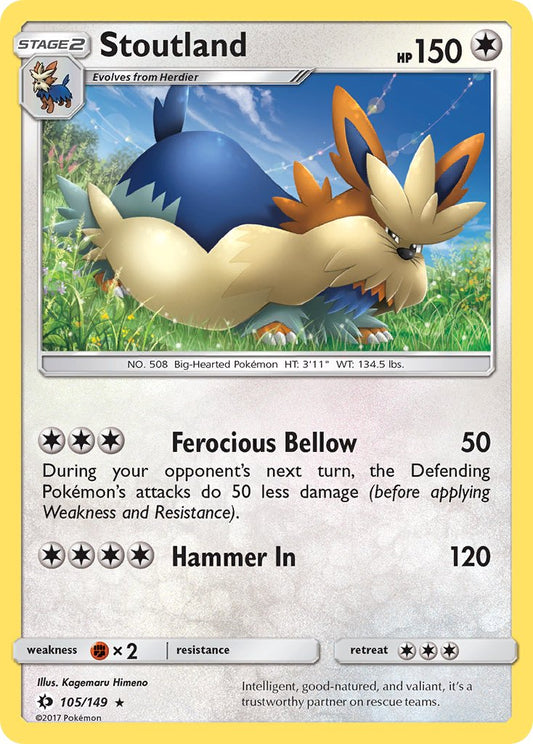Stoutland | Sun & Moon Base Set 105/149