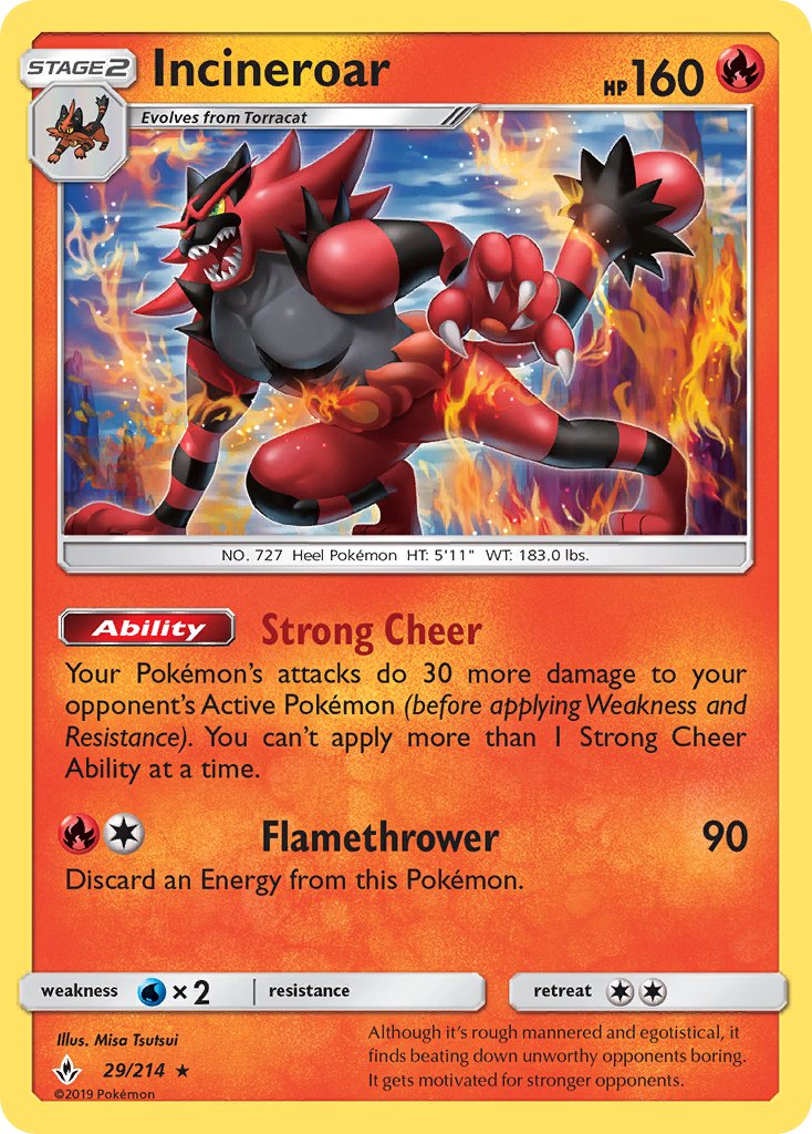 Incineroar | Unbroken Bonds 029/214