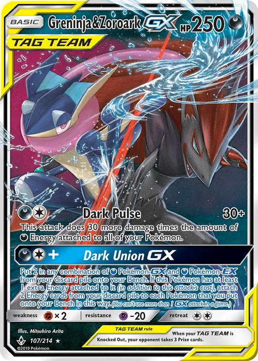 Greninja & Zoroark GX | Unbroken Bonds 107/214