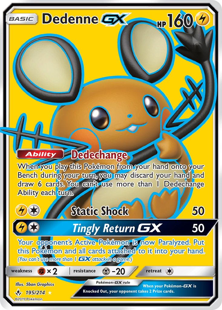 Dedenne GX | Unbroken Bonds 195/214