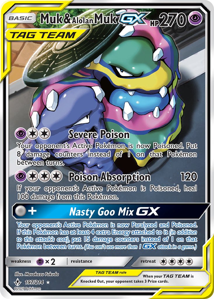 Muk & Alolan Muk GX | Unbroken Bonds 197/214