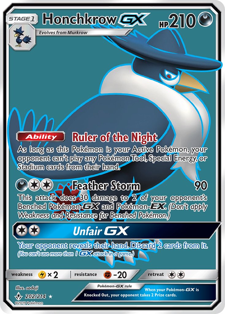 Honchkrow GX | Unbroken Bonds 202/214