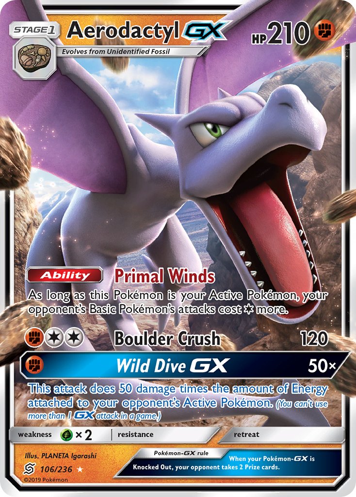 Aerodactyl GX | Unified Minds 106/236