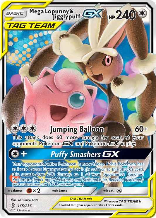 Mega Lopunny & Jigglypuff GX | Cosmic Eclipse 165/236