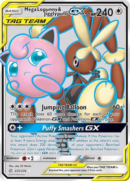 Mega Lopunny & Jigglypuff GX | Cosmic Eclipse 225/236