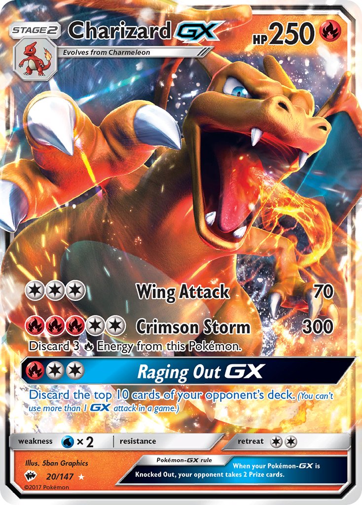 Charizard GX | Burning Shadows 20/147
