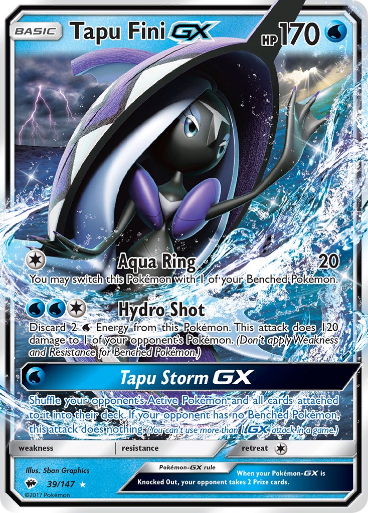 Tapu Fini GX | Burning Shadows 39/147