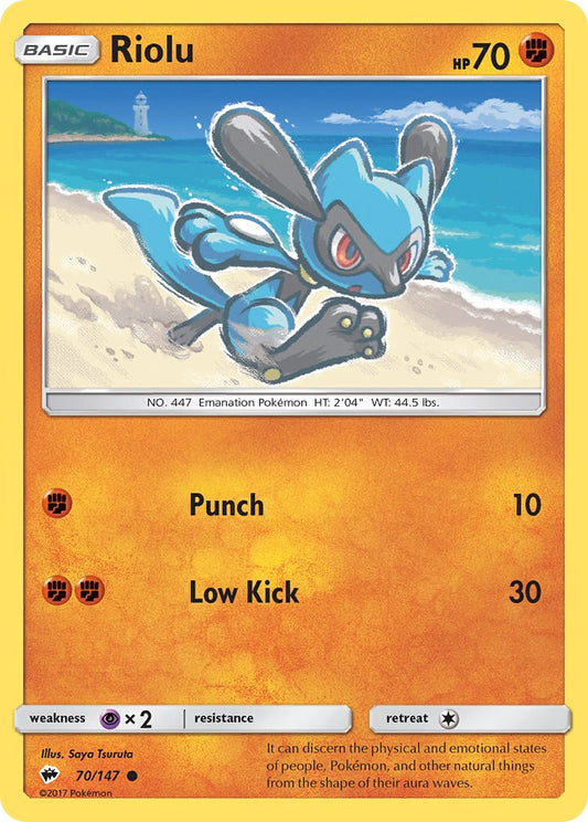 Riolu | Burning Shadows 70/147
