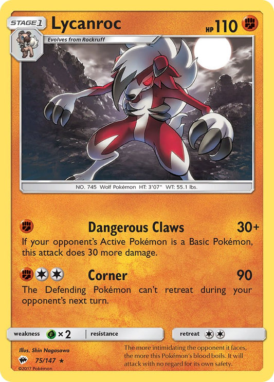 Lycanroc | Burning Shadows 75/147