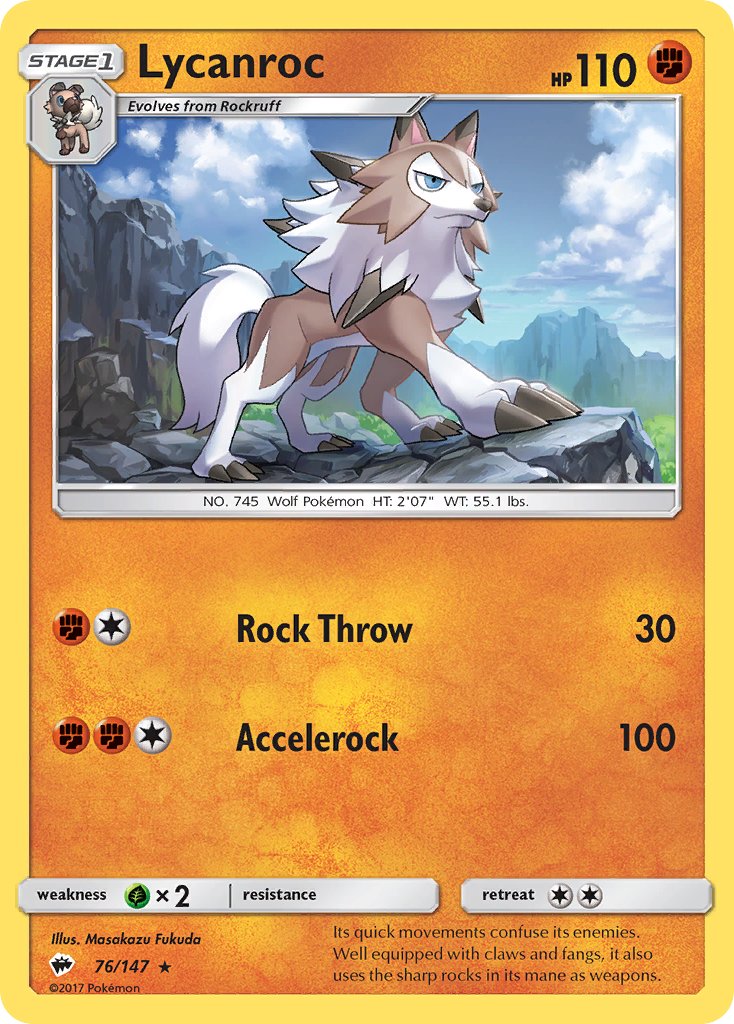 Lycanroc | Burning Shadows 76/147