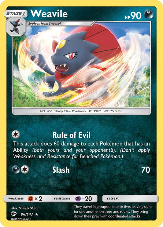 Weavile | Burning Shadows 86/147