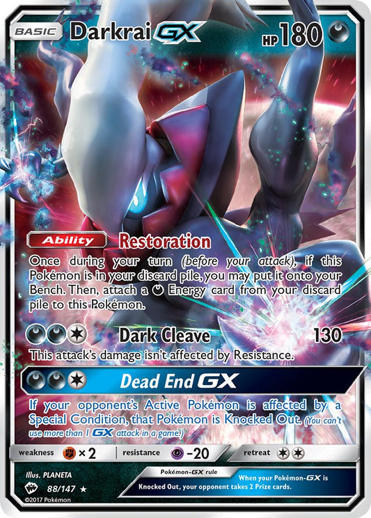 Darkrai GX | Burning Shadows 88/147