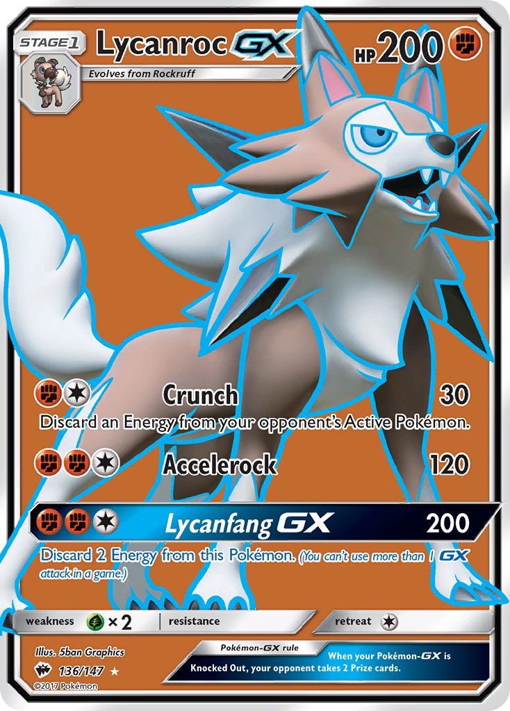 Lycanroc GX | Burning Shadows 136/147