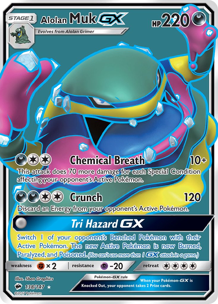 Alolan Muk GX | Burning Shadows 138/147