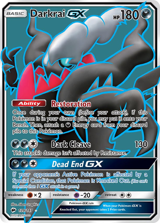 Darkrai GX | Burning Shadows 139/147