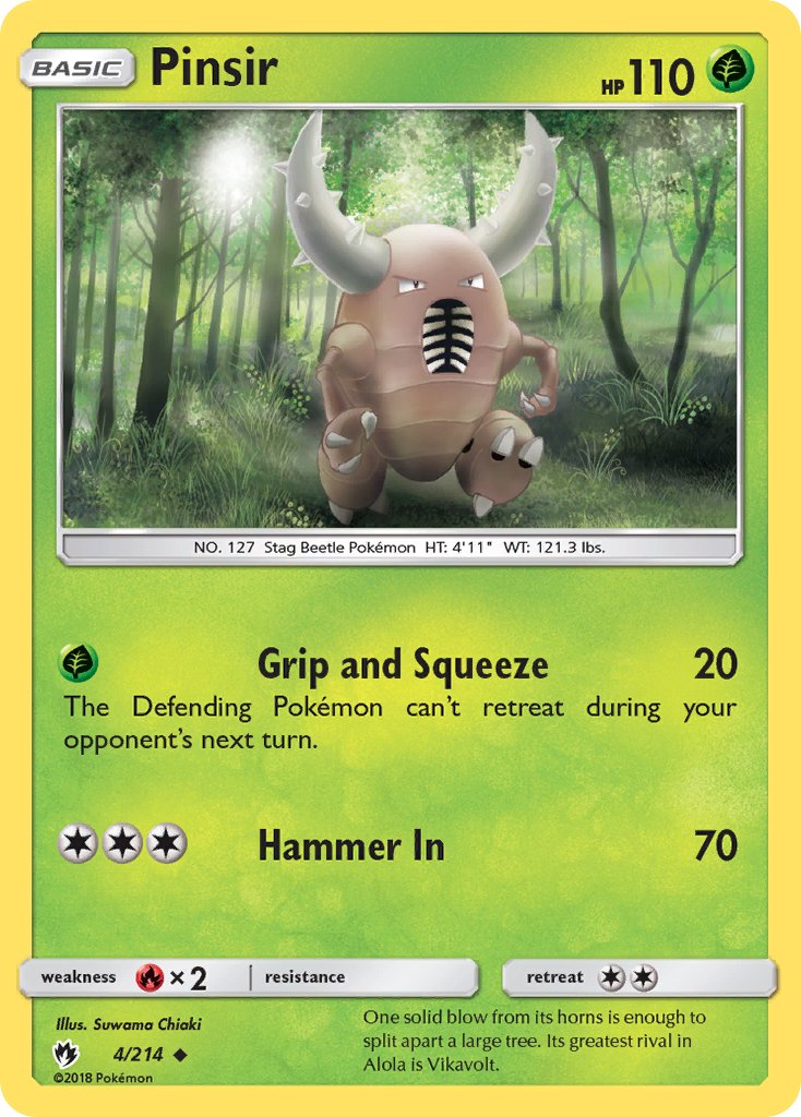Pinsir | Lost Thunder 004/214