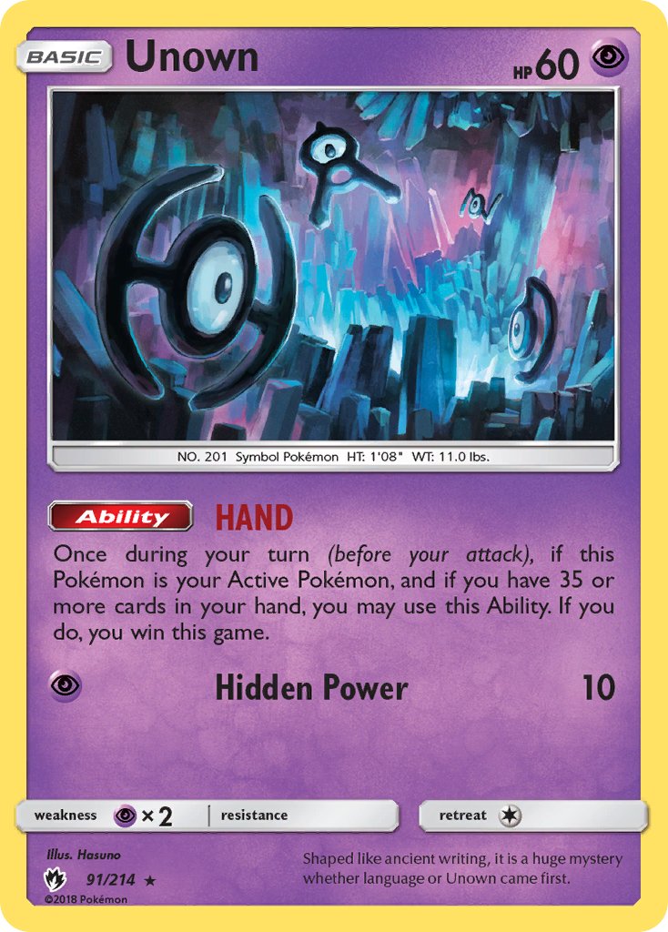 Unown | Lost Thunder 091/214