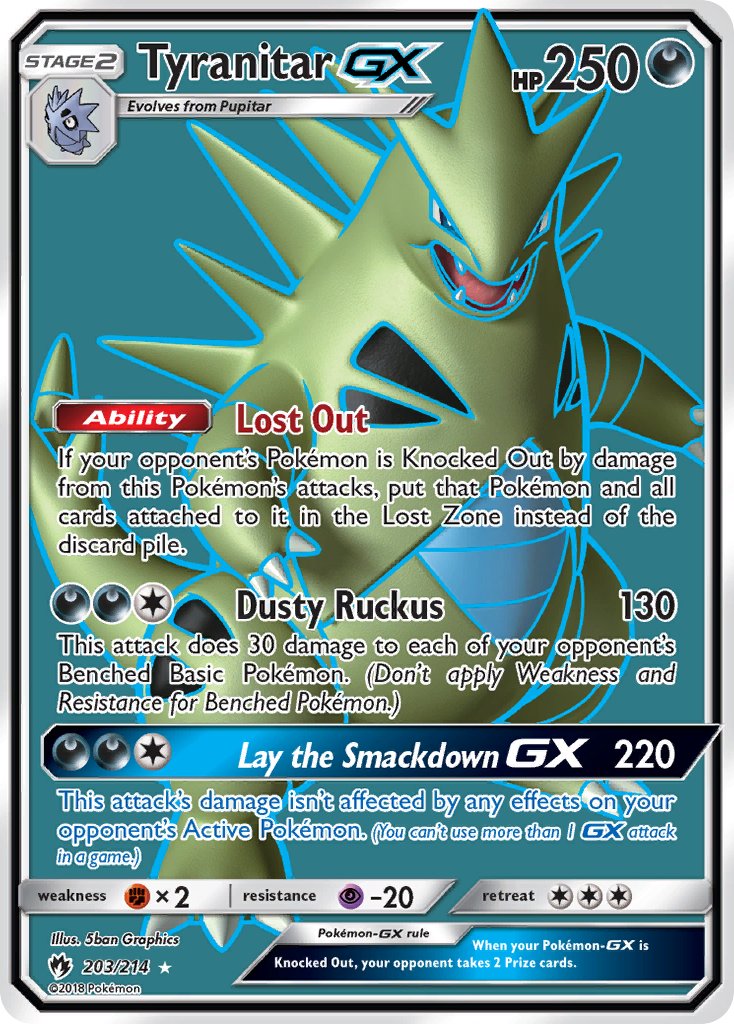 Tyranitar GX | Lost Thunder 203/214