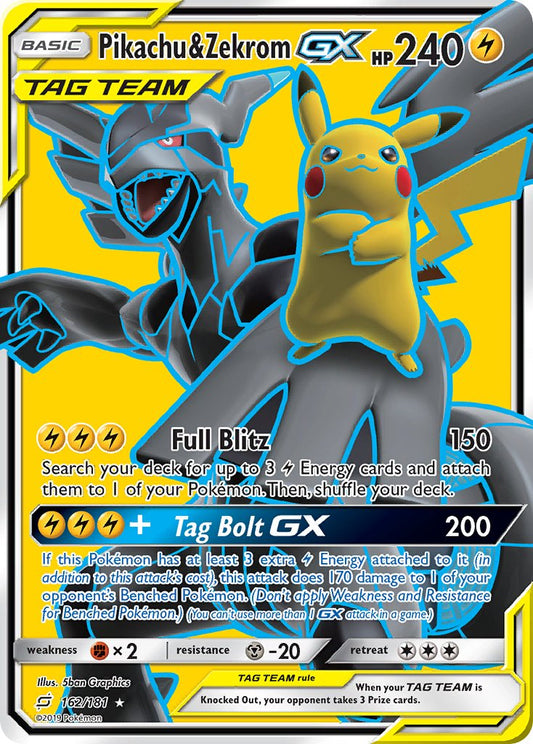 Pikachu & Zekrom GX | Team Up 162/181