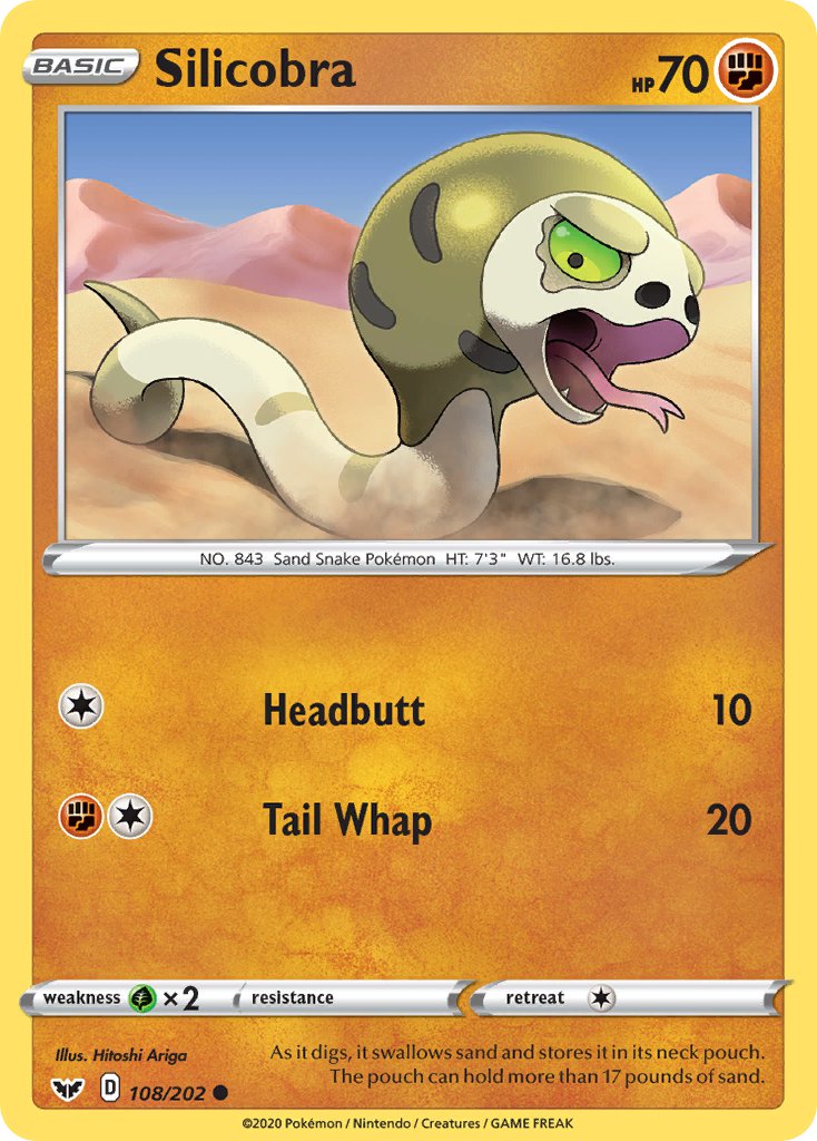 Silicobra | Sword & Shield Base Set 108/202