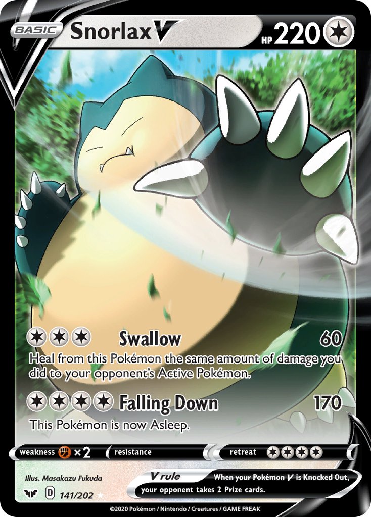 Snorlax V | Sword & Shield Base Set 141/202