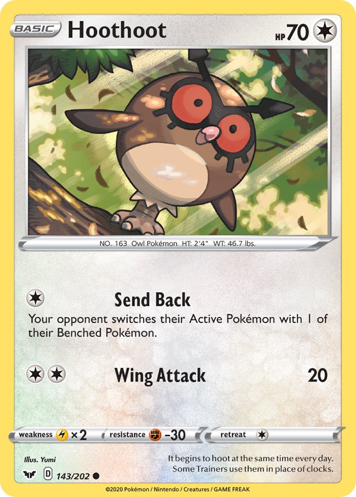 Hoothoot | Sword & Shield Base Set 143/202