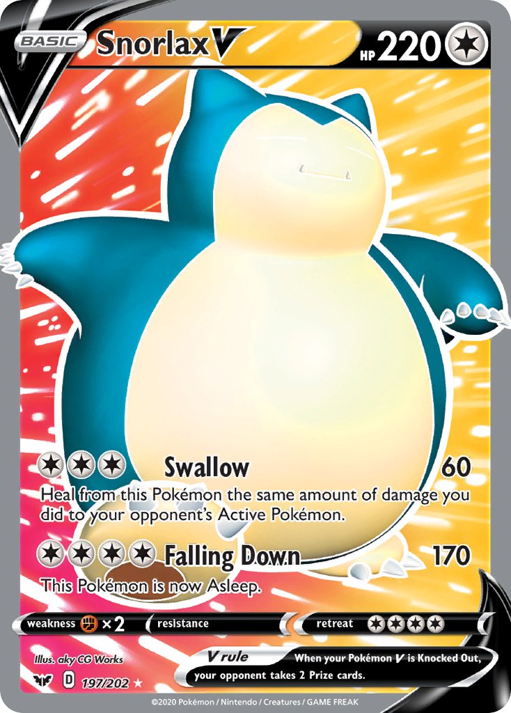 Snorlax V | Sword & Shield Base Set 197/202