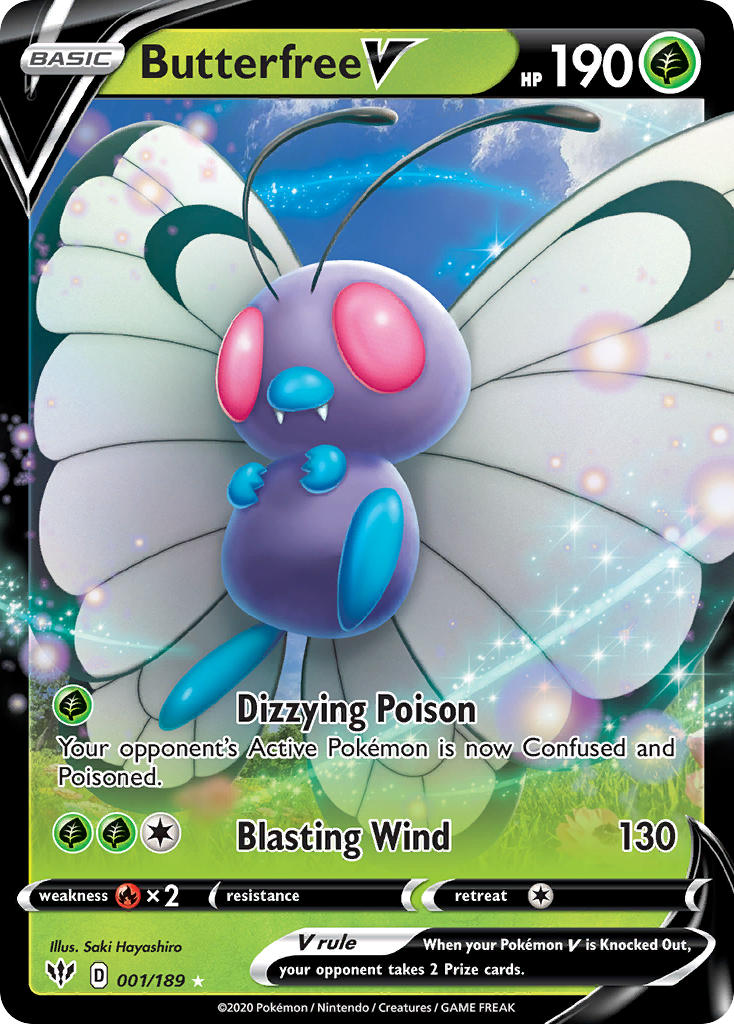 Butterfree V | Darkness Ablaze 001/189