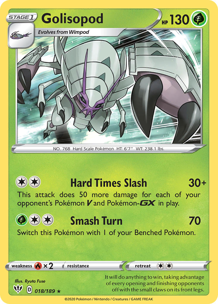 Golisopod | Darkness Ablaze 018/189