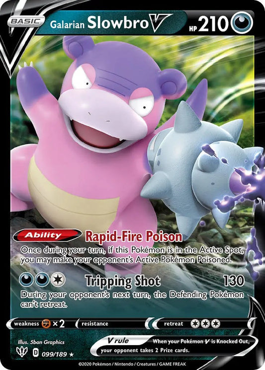 Galarian Slowbro V | Darkness Ablaze 099/189
