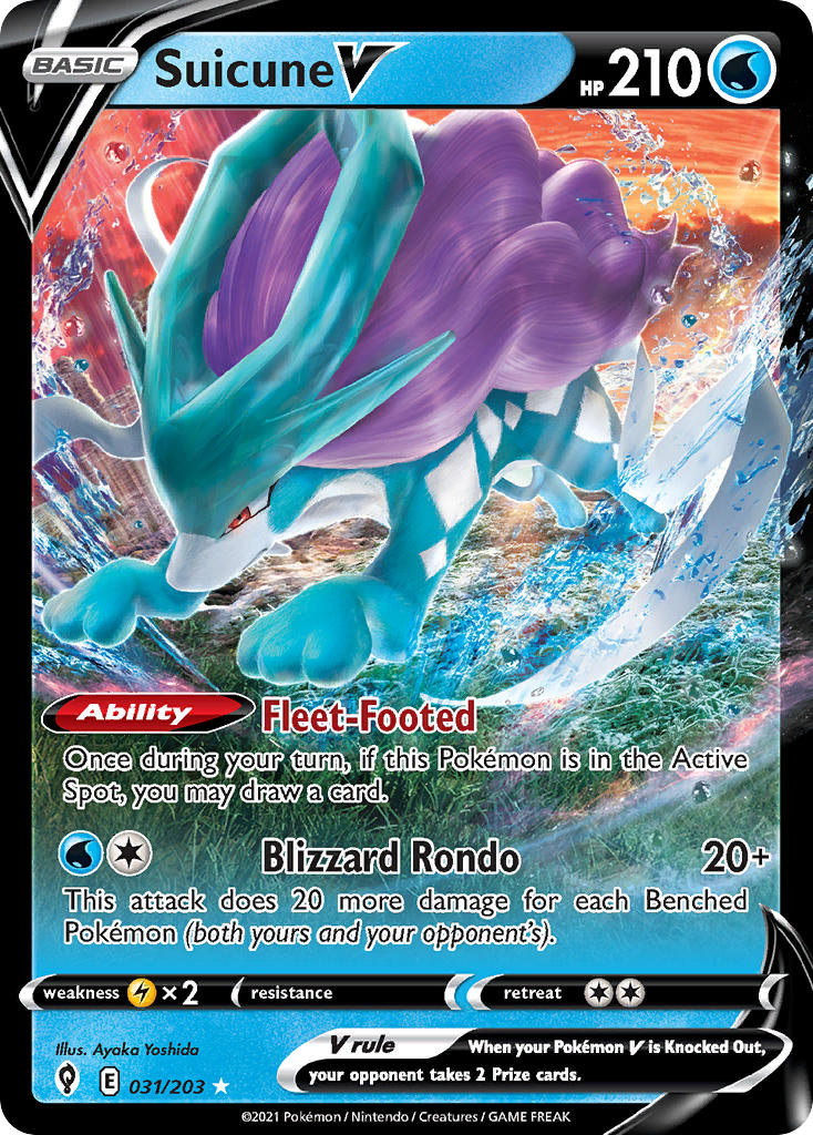 Suicune V | Evolving Skies 031/203