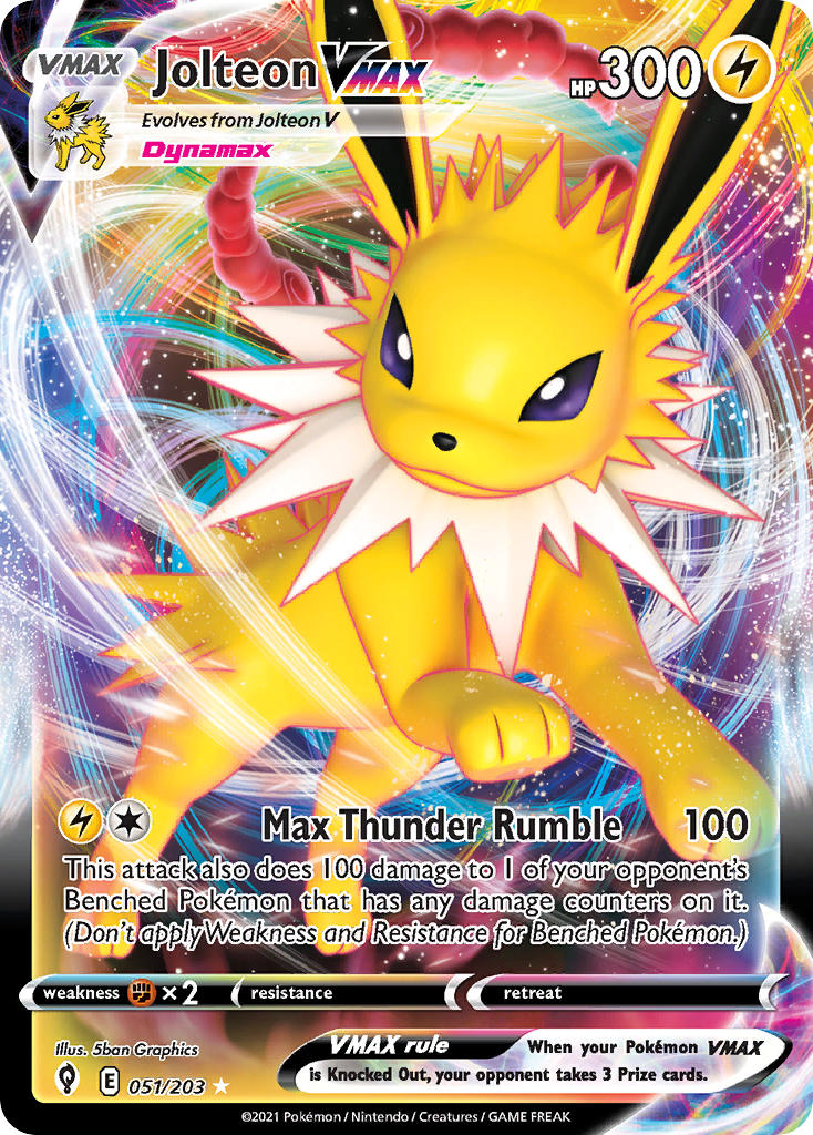 Jolteon VMax | Evolving Skies 051/203