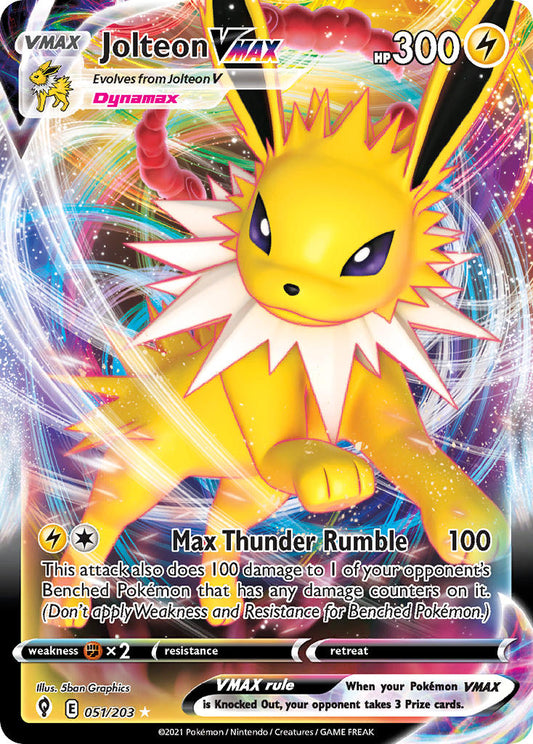 Jolteon VMax | Evolving Skies 051/203