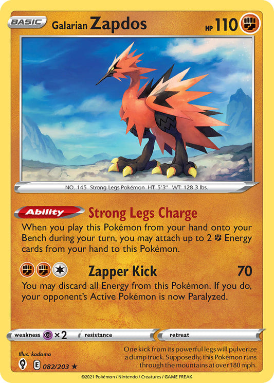 Galarian Zapdos | Evolving Skies 082/203